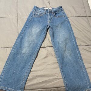 Blue Kids Sparkle Straight-Leg Jeans